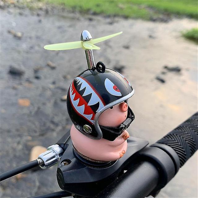 Helmet Electric Motorcycle Car Bicycle With Battery Car Dragonfly Bamboo Carrying Ornaments Car Bell on Productcaster.