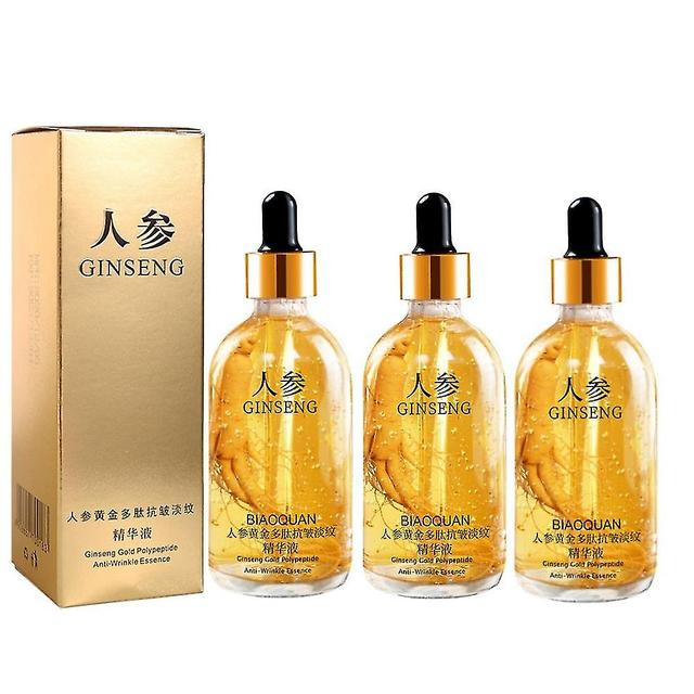 3pcs Ginseng Gold Polypeptide Anti-ageing Essence Ginseng Anti-wrinkle Essence on Productcaster.