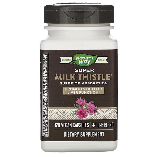 Nature's Way Luonnon tapa, Super Milk Thistle, 120 vegaanista kapselia on Productcaster.