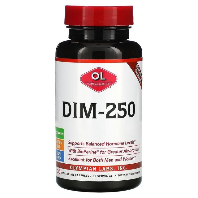 Olympian Labs Inc. Olympian Labs Inc., DIM-250, 30 Vegetarian Capsules on Productcaster.