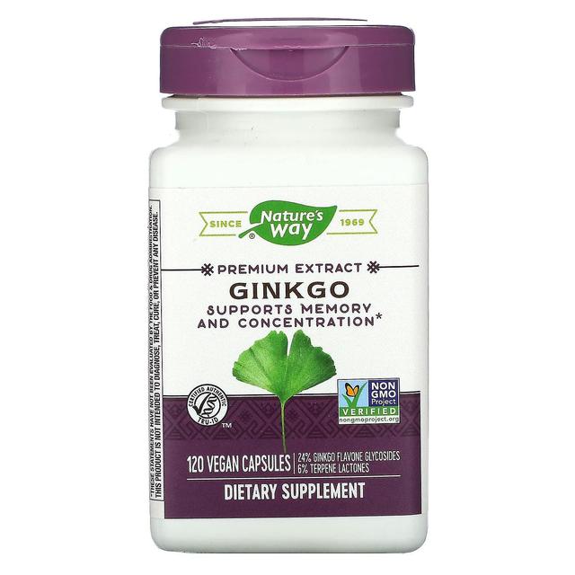 Nature's Way, Ginkgo, 120 Vegan Capsules on Productcaster.