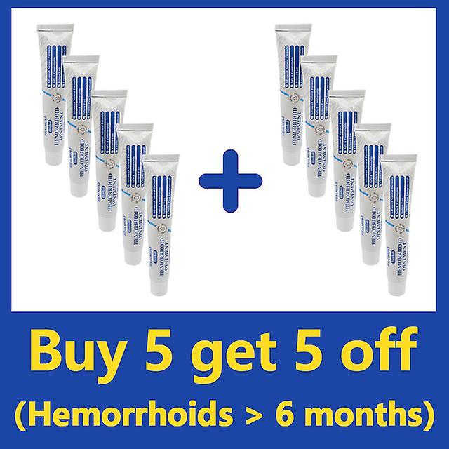 Vorallme 1/3/5/10pcs Hemorrhoid Remover Cream Removal Internal Piles Natural Herbal Extract Relieve Anal Anus Swelling Bleeding Cream BUY 5 GET 5 FREE on Productcaster.