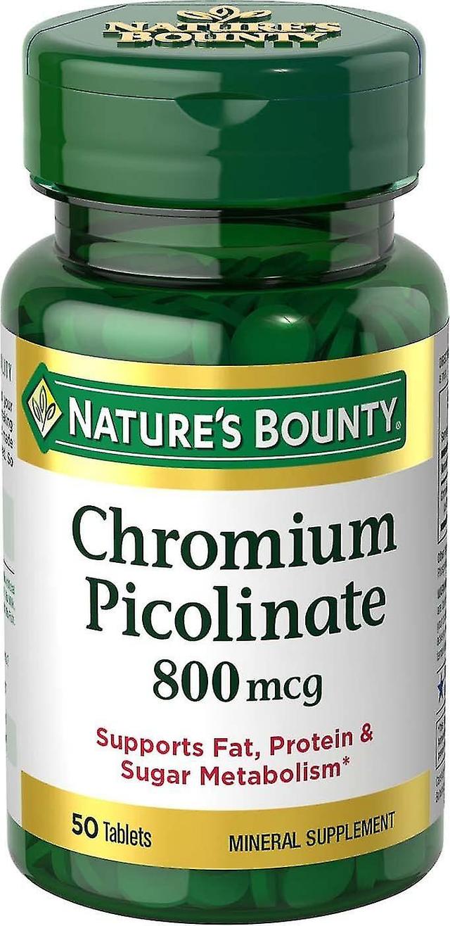 Nature's Bounty Chromium Picolinate, 800 Mcg, Tablets, 50 Ea Zhexin on Productcaster.