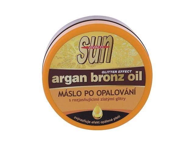 Vivaco - Sun Argan Bronz Oil Glitter Aftersun Butter - Unisex, 200 ml on Productcaster.