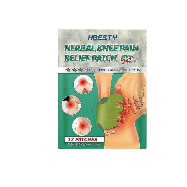 Elriven Wormwood Knee Patch12-piece Ginger Wormwood Herbal Fever Moxibustion Joint Care Knee Patch on Productcaster.