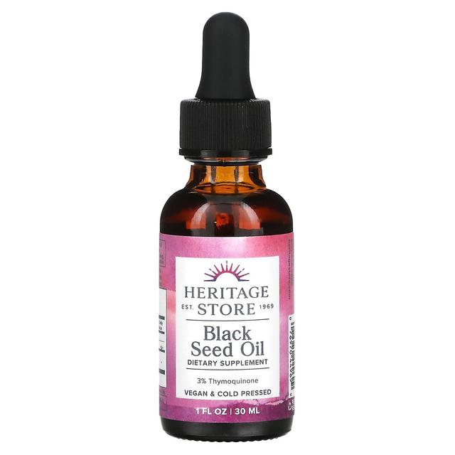 Heritage Store, Black Seed Oil, 1 fl oz (30 ml) on Productcaster.