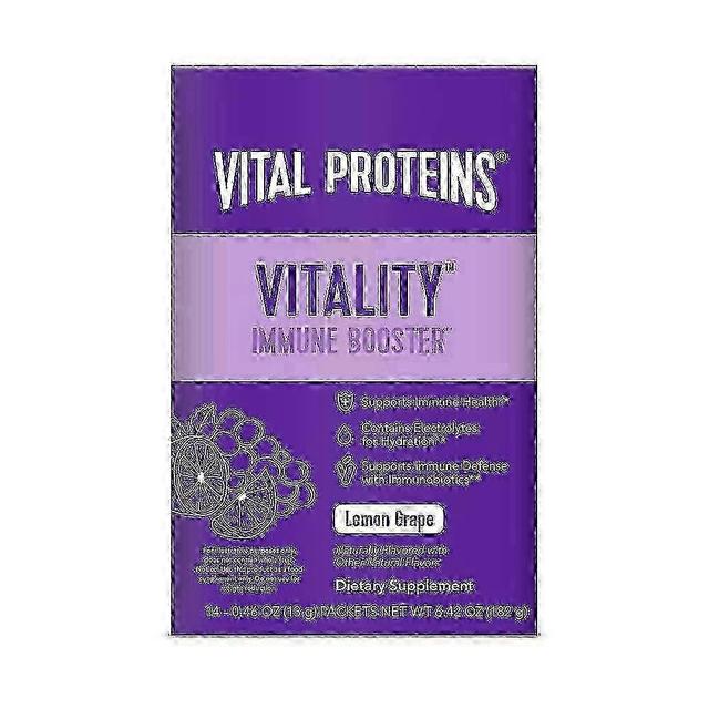 Vital proteins vitality immune booster stick packs, lemon grape, 14 ea on Productcaster.