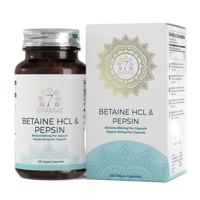 7 Chakras Betaina HCL i Pepsyna 120 kapsułek 1 Bottle (120 Capsules) on Productcaster.