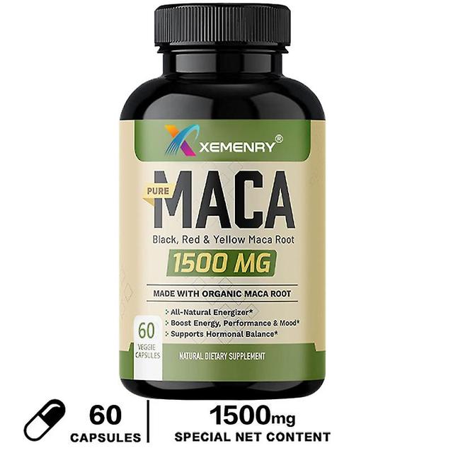 Vorallme Black Maca Root Extract, Improves Function And Endurance, Ginseng Botanical Supplement, Male Energy Booster 60 Capsules on Productcaster.