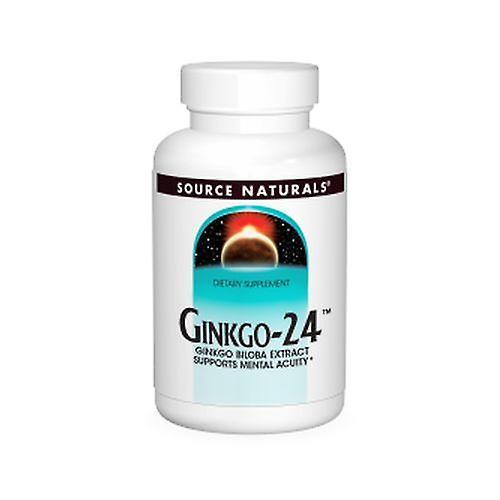 Source Naturals Zdroj Naturals Ginko-24 Biloba Extrakt, 60 MG, 60 kariet (balenie po 1) on Productcaster.