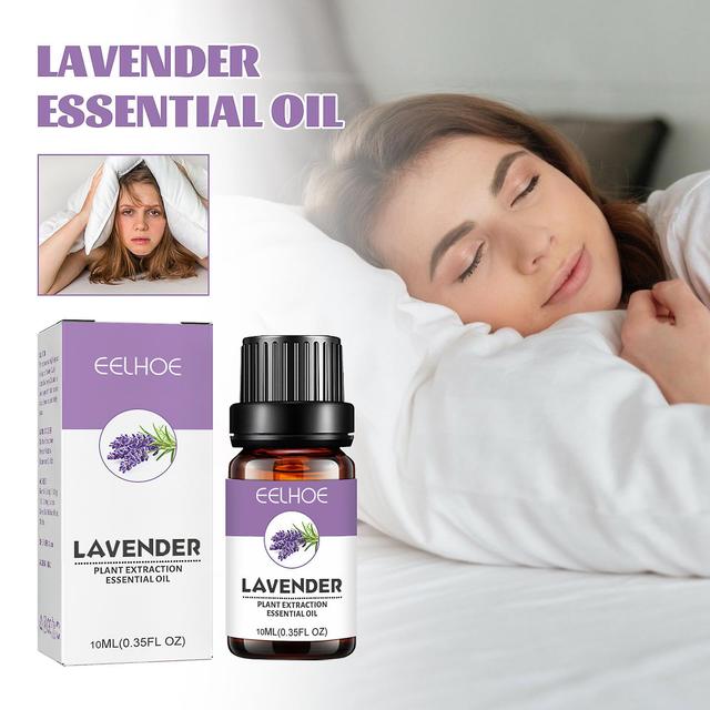 EELHOE Lavanda Óleo Essencial para Dormir alivia o stress corporal e ajuda-o a dormir em paz. Sleep Care Óleo Essencial Vitaminas & Suplementoss1PC... on Productcaster.