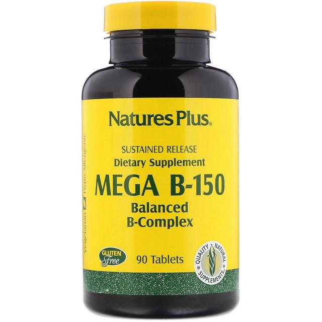 Nature's Plus, Mega B-150, Balanced B-Complex, 90 tabletek on Productcaster.