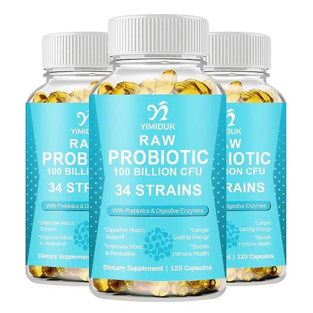 Sofirn Probiotic Enzyme Capsules 100 Billion CFU 34 Strains with Prebiotics & Digestive Enzymes for Intestinal Flora & Digestive Health 3 Bottles 1... on Productcaster.