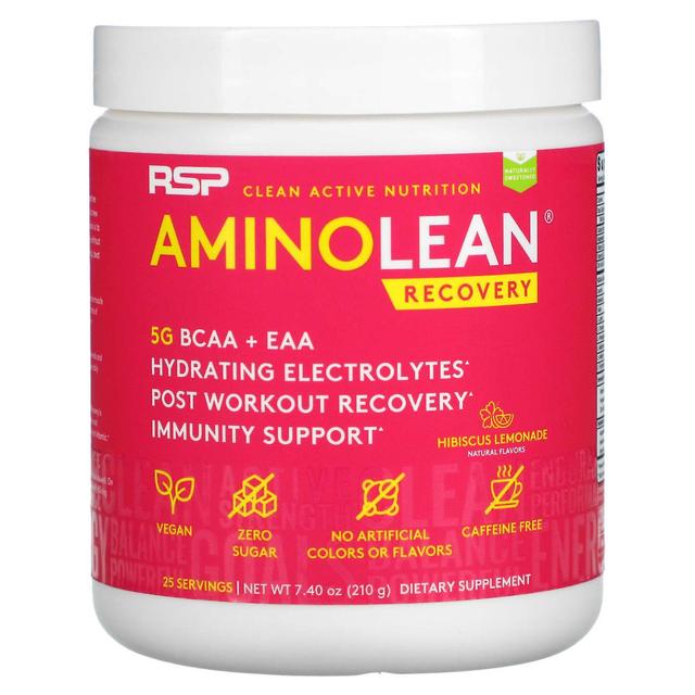 RSP Nutrition, AminoLean Recovery, Hibiscus Lemonade, 7.40 oz (210 g) on Productcaster.