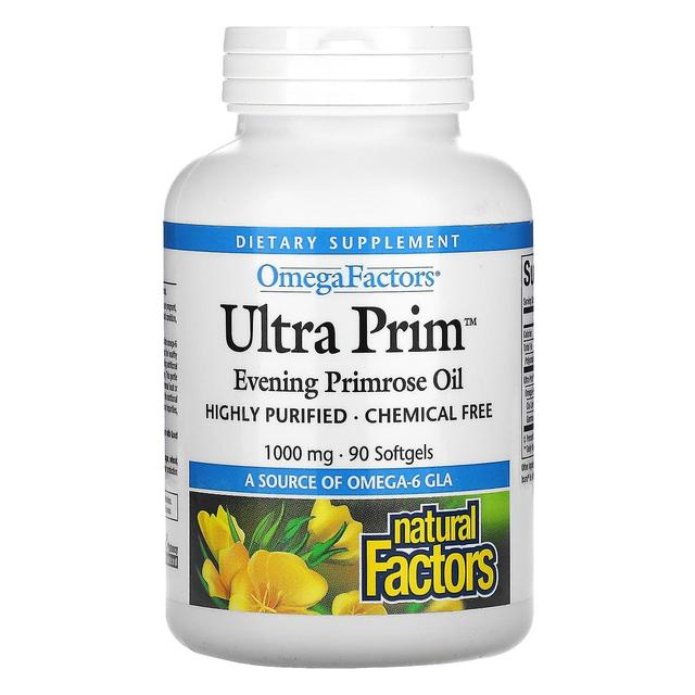 Natural Factors Naturliga faktorer, Ultra Prim, 1000 mg, 90 Softgles on Productcaster.