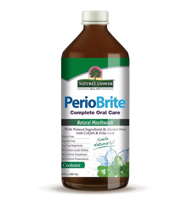 Nature's Answer La risposta della natura PerioBrite Collutorio Cool Mint 16 Oz (480ml) on Productcaster.