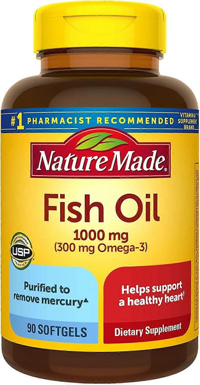 Nature made fish oil, 1000 mg, liquid softgels, 90 ea on Productcaster.