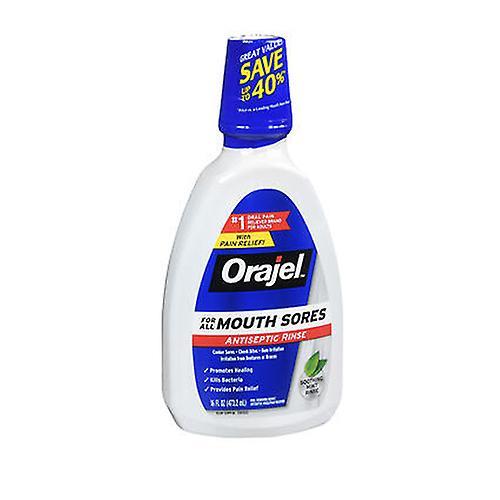 Orajel Antiseptic Mouth Sore Rinse, 16 oz (Pack of 1) on Productcaster.