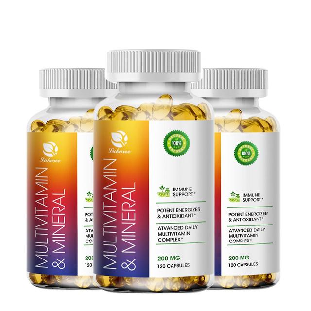 Huamade Multivitamin &mineral Capsule Promotes Bone&teeth Development Immune Support Help Metabolize Carbohydrates Beauty Health 3bottle x60pcs on Productcaster.