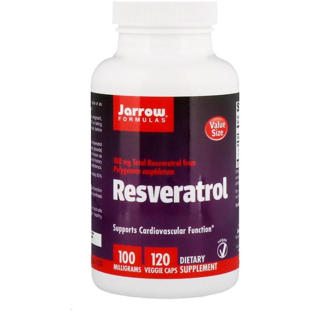 Jarrow Formulas, Resveratrol, 100 mg, 120 Veggie Caps on Productcaster.