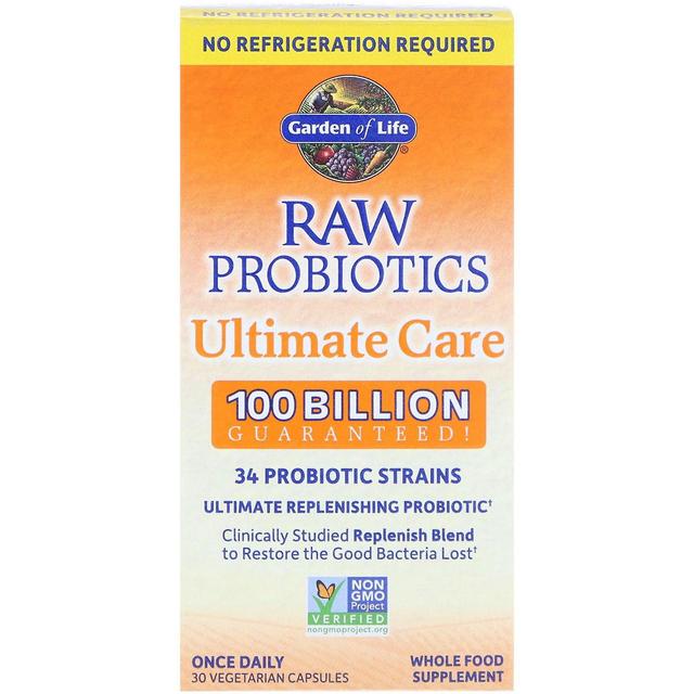 Garden of Life Elämän puutarha, RAW Probiotics Ultimate Care, 30 kasvissyöjäkapselia on Productcaster.