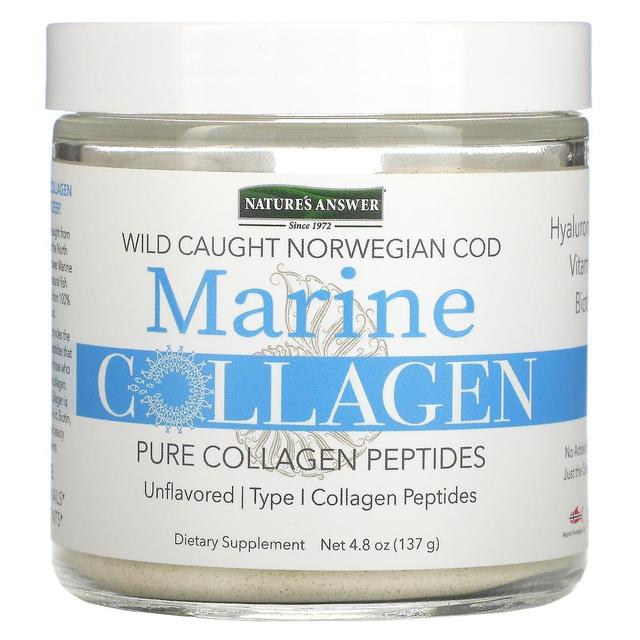 Nature's Answer, Marine Collagen, Wild Caught Norwegian Cod, Unflavored, 4.8 oz (137 g) on Productcaster.