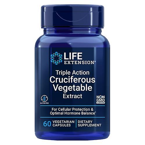 Life Extension Triple Action Cruciferous Vegetable Extract, 60 cápsulas vegetales (Pack de 6) on Productcaster.