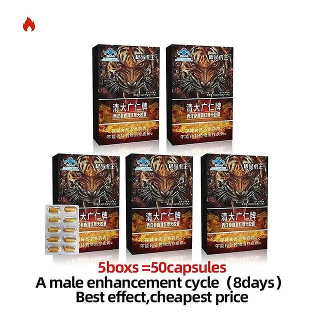 Tib Male Enhancement Pills Men Enhance Endurance Energy Strength Stamina Size Erection Booster Male Enlargement Supplements Capsules 5boxes on Productcaster.