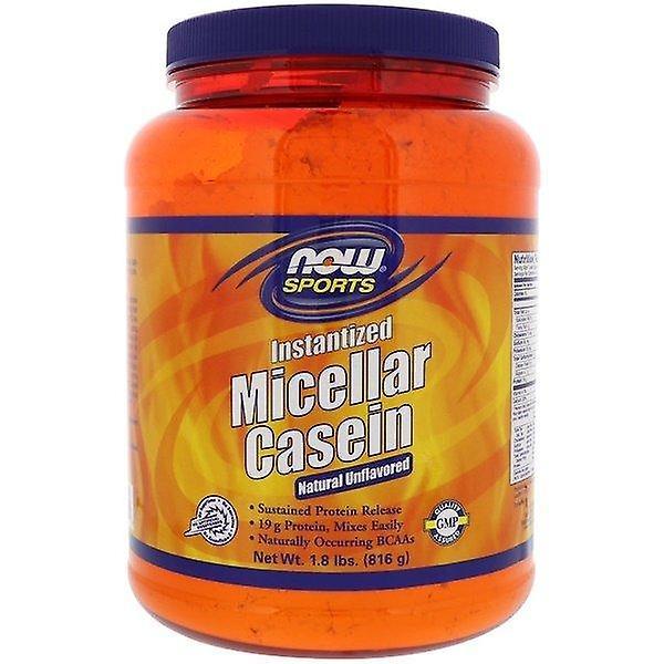 Now Foods, Sports, Micellar Casein, Instantized, Natural Unflavored, 1.8 lbs (816 g) on Productcaster.