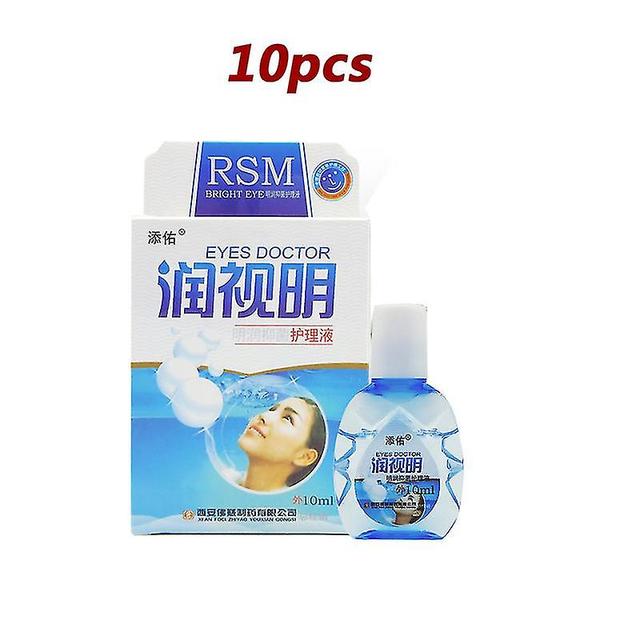 Mja 10pcs/lot Chinese Hebal Cool Eye Drops Cleanning Eyes Relieves Discomfort Removal Fatigue Relax Massage Eye Care 10pcs a on Productcaster.