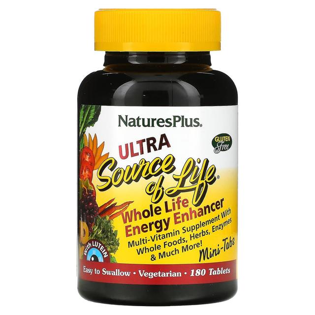 Nature's Plus NaturesPlus, Ultra Source of Life, Whole Life Energy Enhancer, 180 Tablets on Productcaster.