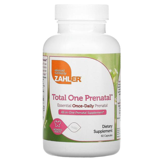 Zahler, Total One Prenatal, Essential Once-Daily Prenatal, 60 Capsules on Productcaster.