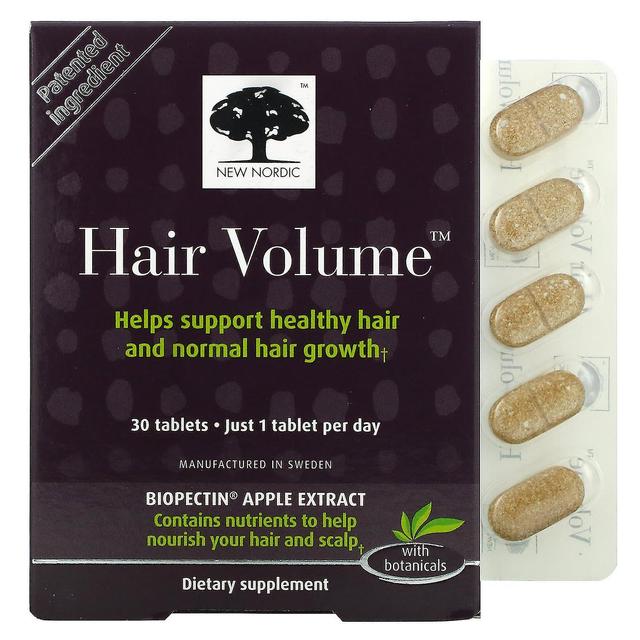 New Nordic US Inc, Hair Volume with Botanicals, 30 Tablets on Productcaster.