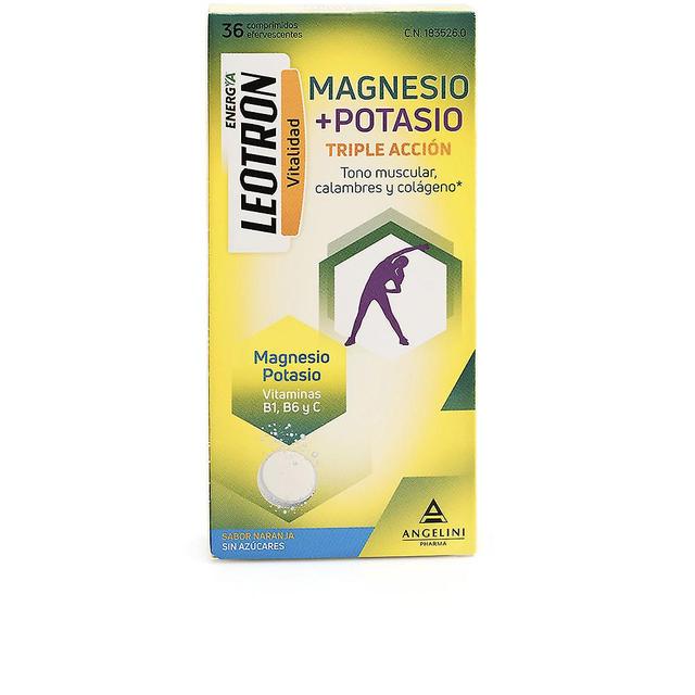 Leotron Magnesium + Potassium Energy Triple Action Effervescent Tablets #orange 36 U Unisex 36 units on Productcaster.