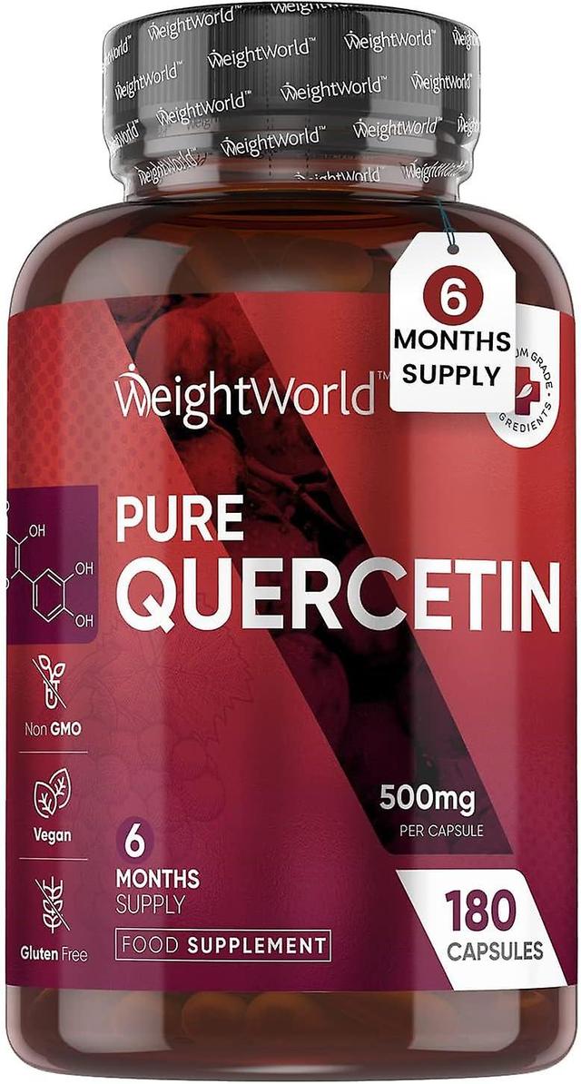 WeightWorld Quercetin 500mg 180 Capsule Natural Immunity Supplement on Productcaster.