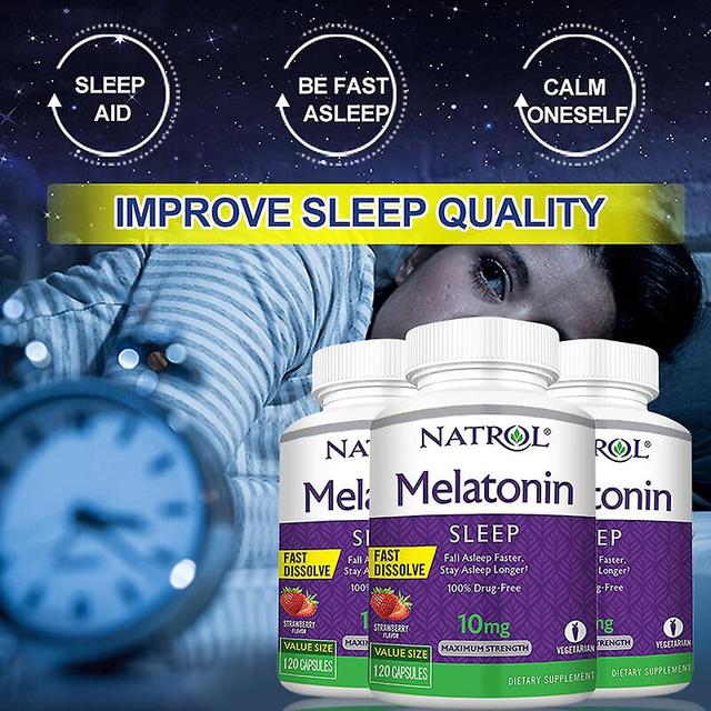 Vorallme Anxiety Stress Relief Help Deep Sleep Save Insomnia Skinny Belly Slimming Supplements Melatonin Healthy Sleep 30Count A bottle on Productcaster.