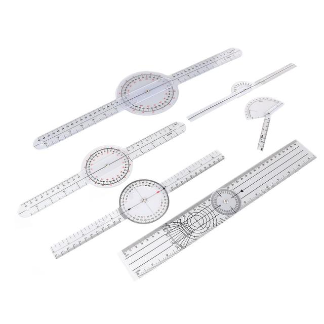 Aespa 6PCS medicinsk goniometer sæt 6 8 10tommer multifunktions ledgoniometer sæt til fysioterapeuter til hjemmebrug og studerende on Productcaster.