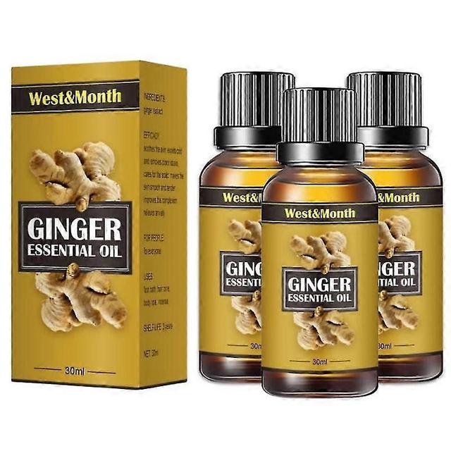 3Pcs 30ml Lymph Detoxification Ginger Oil on Productcaster.