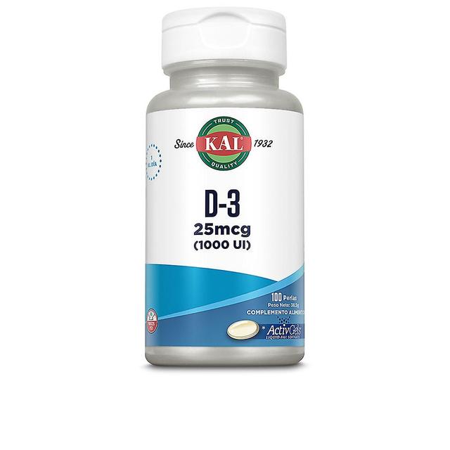 Kal D-3 25 Mcg (1000 Ui) Perlas Activgel 100 U Unisex 100 units on Productcaster.