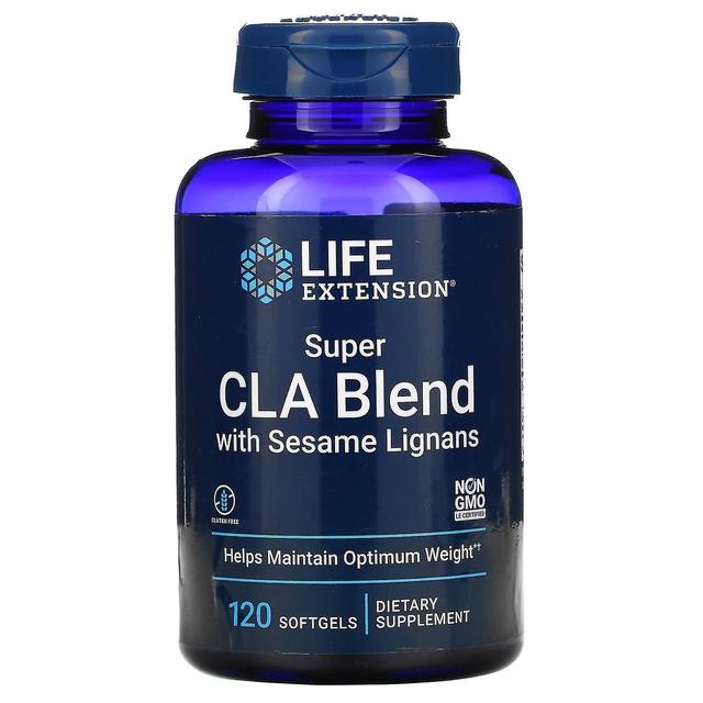 Life Extension Extensão de Vida, Super CLA Blend com Lignanas de Gergelim, 120 Cápsulas Gelatinosas on Productcaster.