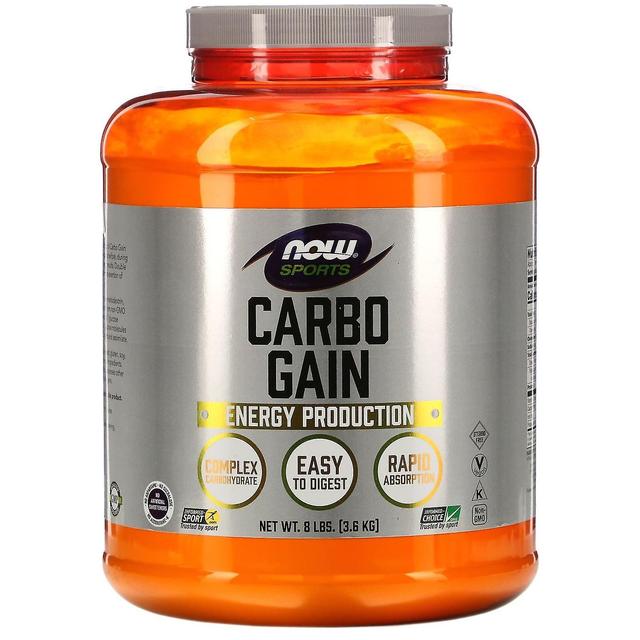 NOW Foods NU Livsmedel, sport, Carbo Gain, 8 lbs (3.6 kg) on Productcaster.