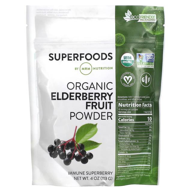 MRM Nutrition, Organic Elderberry Fruit Powder, 4 oz (113 g) on Productcaster.