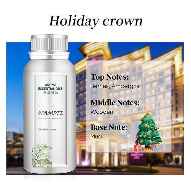 Huamade Namste El Essential Oil 100ml Pure Plant Room Fragrance Home Air Freshener Electric Aromatic Oasis Essential Oil For Diffuser Holiday crown on Productcaster.