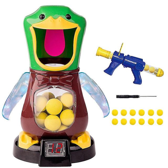 Hungry Ducks Shooting Toy Set Multifunctional Scoring Battling Toys For Boys Girls 24 Balls on Productcaster.