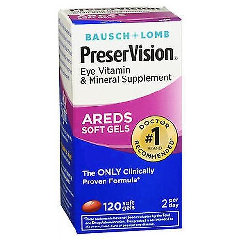 Bausch & Lomb Bausch And Lomb Preservision Eye Vitamin And Mineral Supplements With Areds, 120 sgels (Pack of 4) on Productcaster.