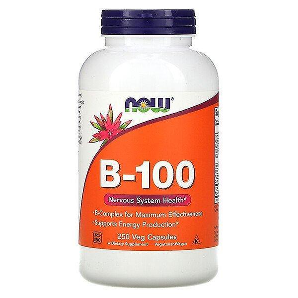 Now Foods, B-100, 250 Veg Capsules on Productcaster.