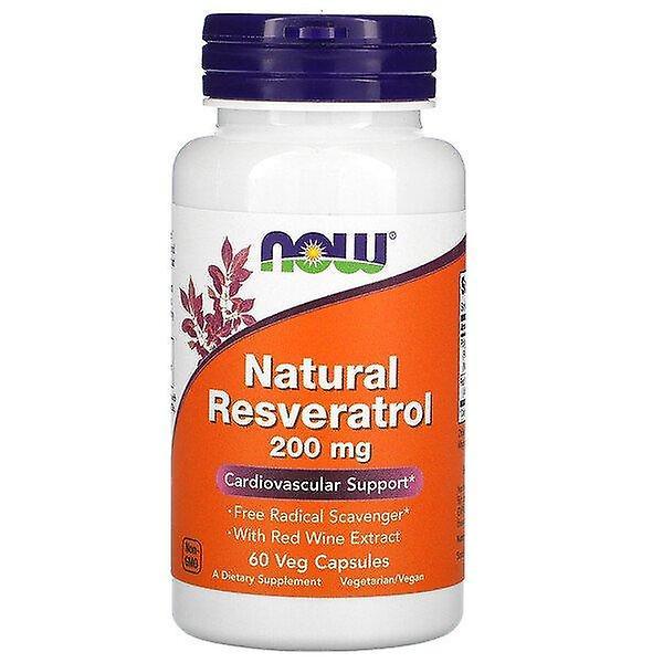 Now Foods, Natural Resveratrol, 200 mg, 60 Veg Capsules on Productcaster.