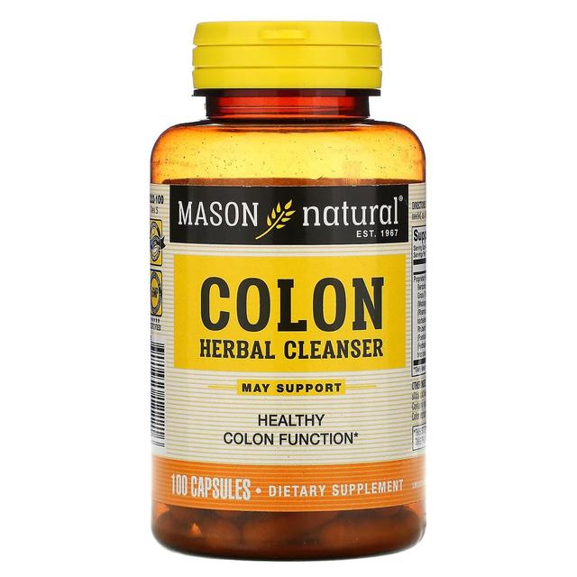 Mason Natural, Colon Herbal Cleanser, 100 Cápsulas on Productcaster.