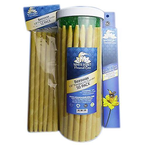 White Egret Aromatherapy Ear Candles, Beeswax 4 Ct (Pack of 1) on Productcaster.