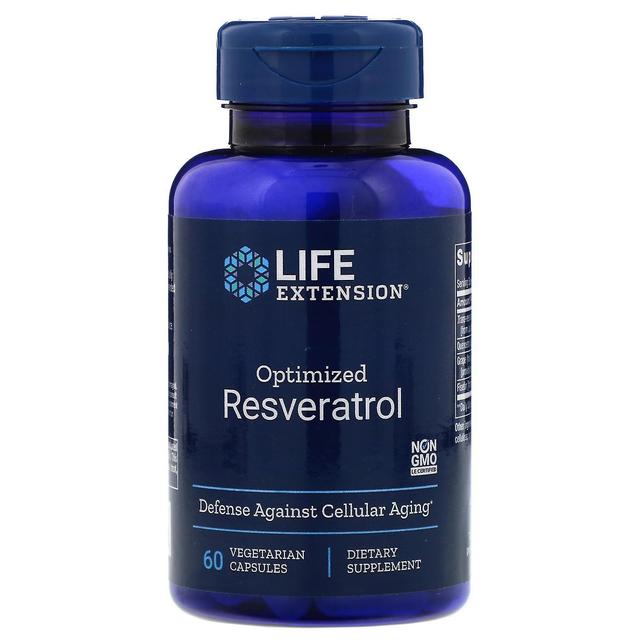 Life Extension, Optimized Resveratrol, 60 Vegetarian Capsules on Productcaster.